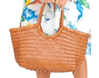 Handmade vintage cowhide Handbag, Handcrafted tote bag, trendy ladies hobo bag, Retro woven leather shoulder bag, Gift for her