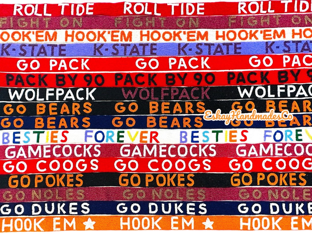 Beaded Purse Strap Beaded Bag Strap College Purse Strap Etsy