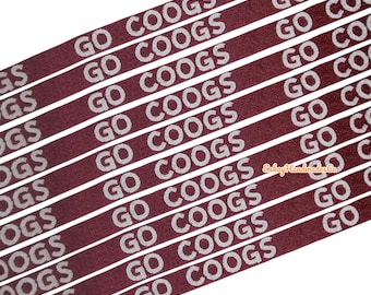 Pärlbesatt handväska: Matchdag College Team Colors Go Coogs-rem