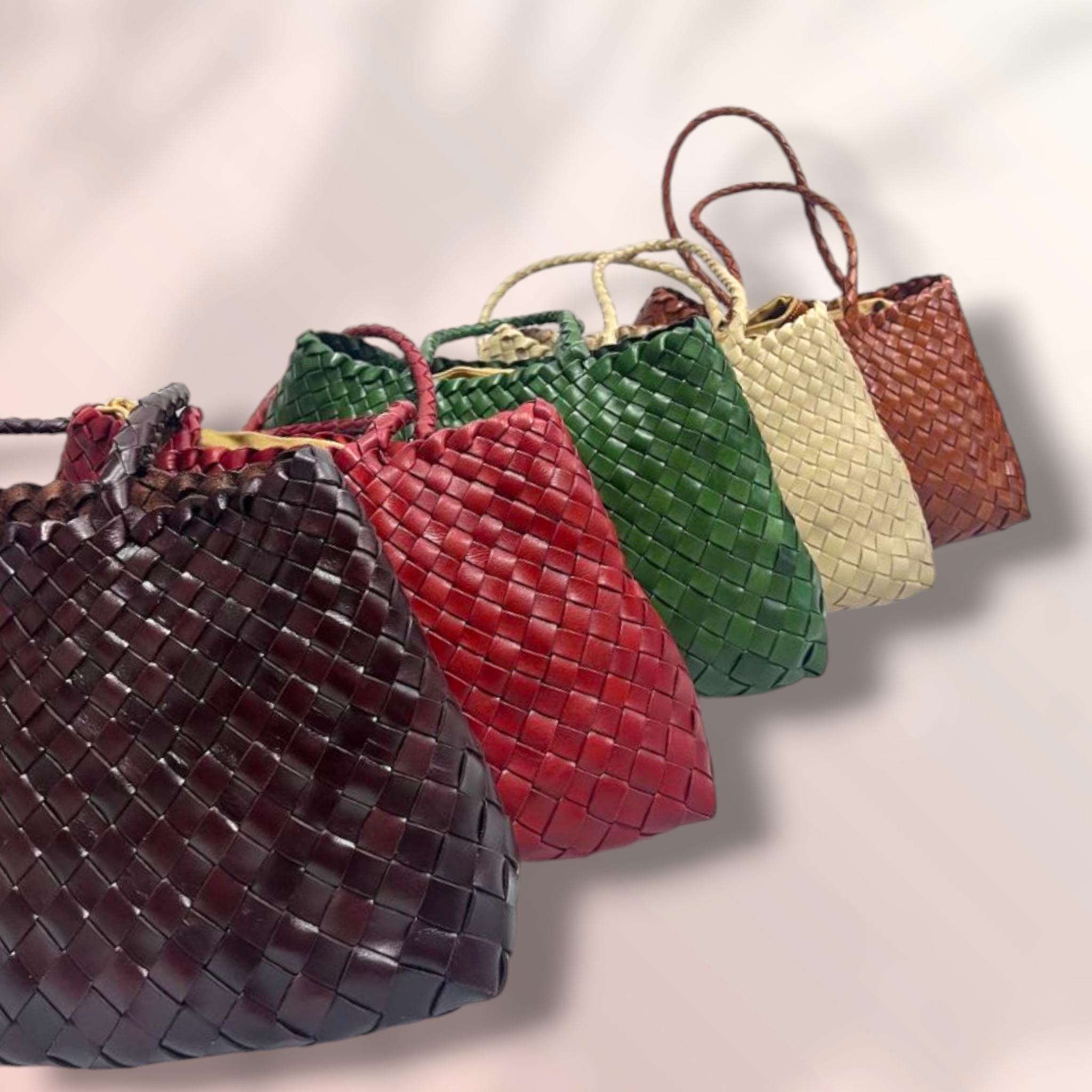Handmade vintage cowhide Handbag, Handcrafted tote bag, trendy ladies hobo bag, Retro woven leather shoulder bag, Gift for her