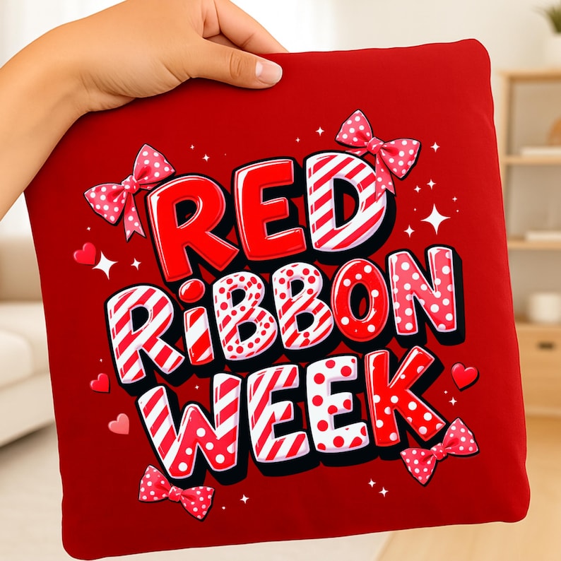 Red Ribbon Week PNG Bundle: Awareness Shirt Design (digital Download ...