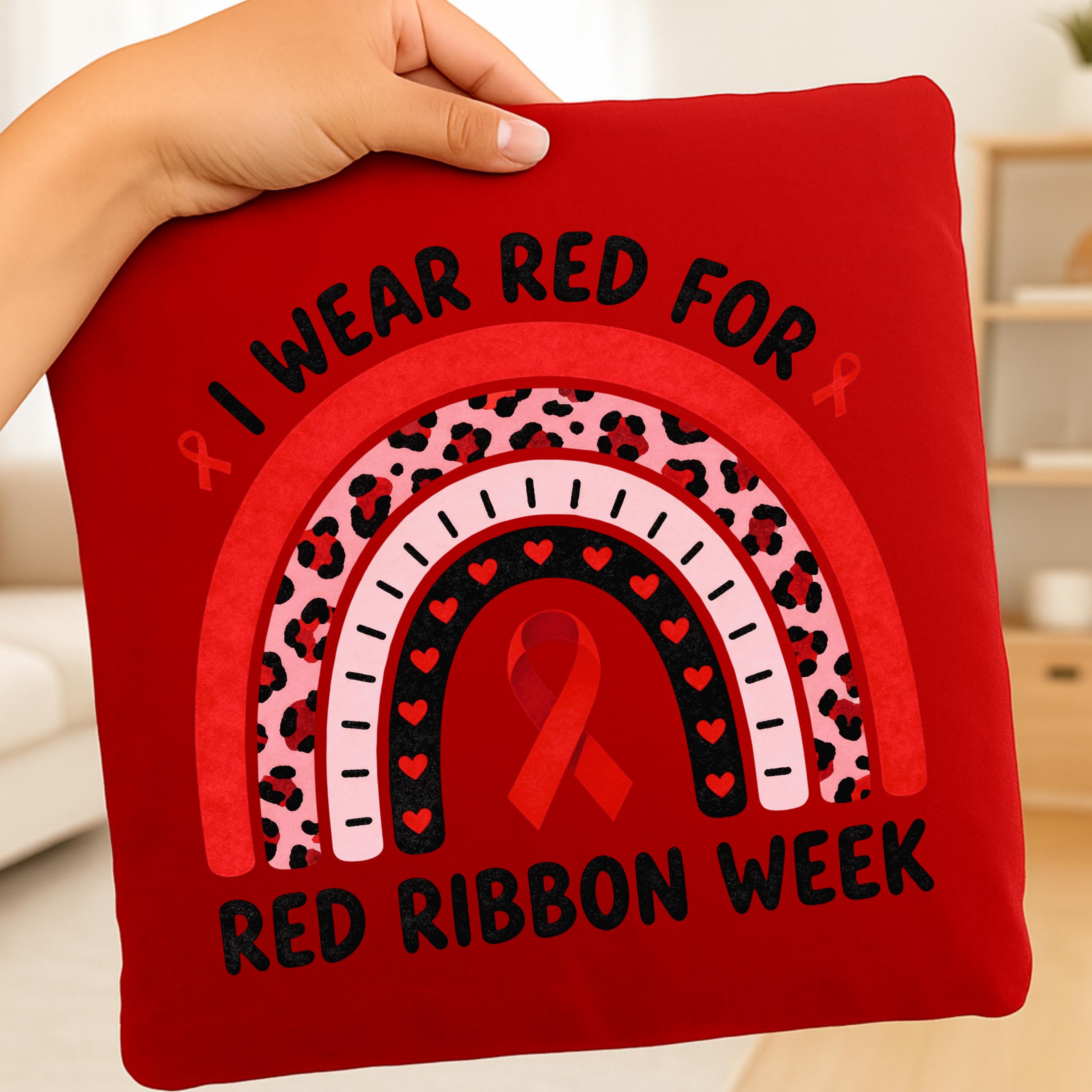 Red Ribbon Week PNG Bundle: Awareness Shirt Design (digital Download ...