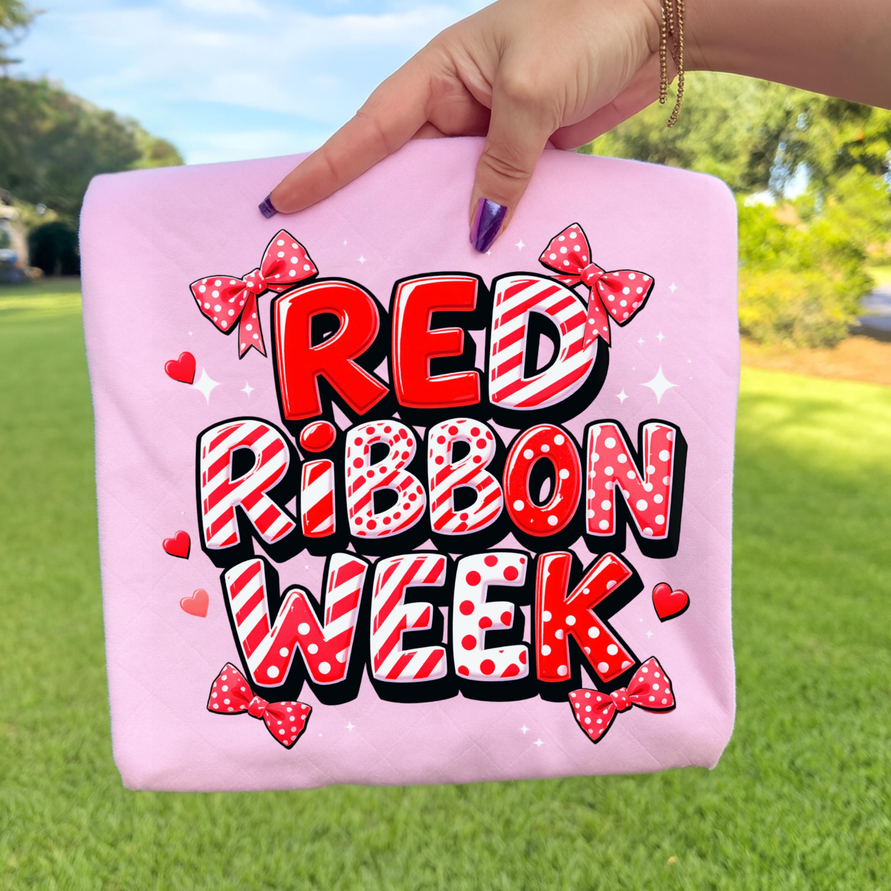 Red Ribbon Week Merch Red Ribbon Week PNG Bundle: Awareness Shirt Design (digital Download ...