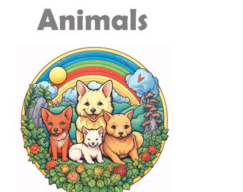 Animals coloring book