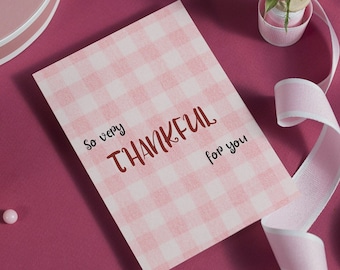 First Thanksgiving Together, So Very Thankful For You Card, Digital Thankful Card, Autumn Card, Printable Thanksgiving Greeting Card