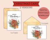 Printable Digital Christmas Card, Happy Christmas Card, Merry Christmas Greeting Card, Season Card, Christmas Cookies Card, Holiday Card.