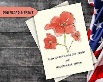 Digital Veterans Day Cards, Heroes, Memorial Day Greeting Card, Veterans Day Thank You Cards, Thank You for Your Service: Veterans Day Cards