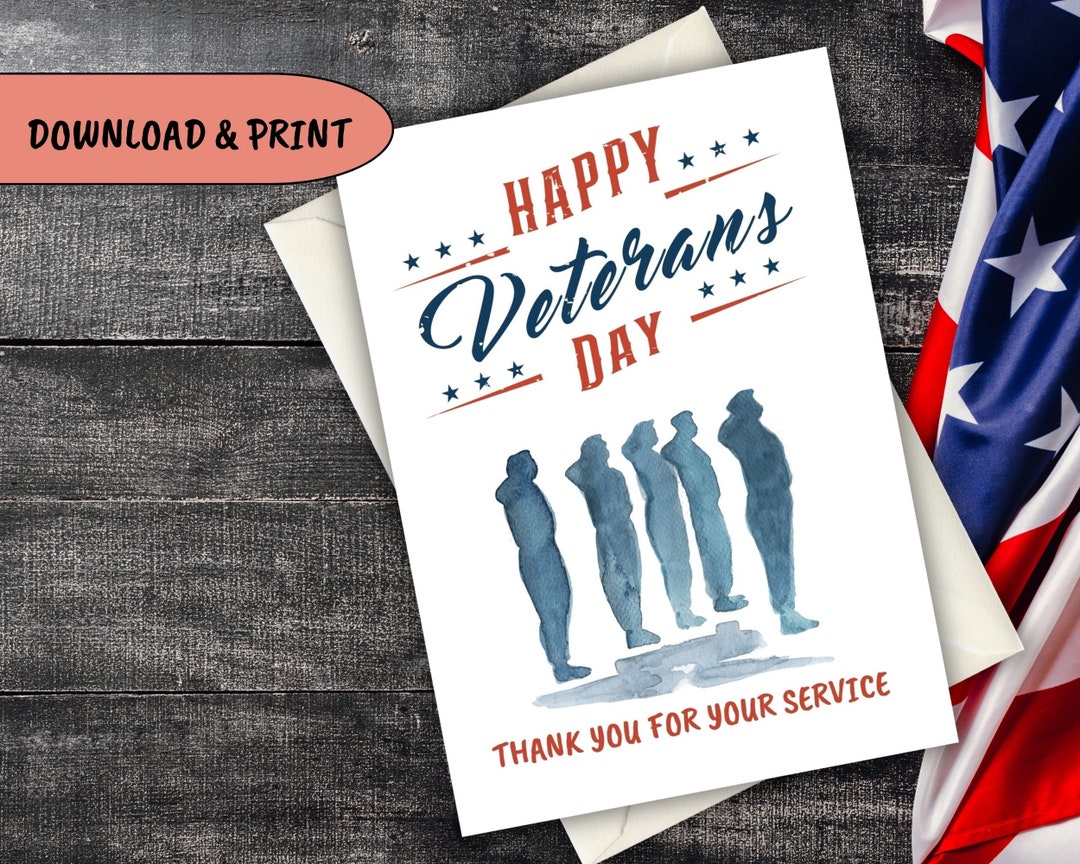 Veterans day cards thank you