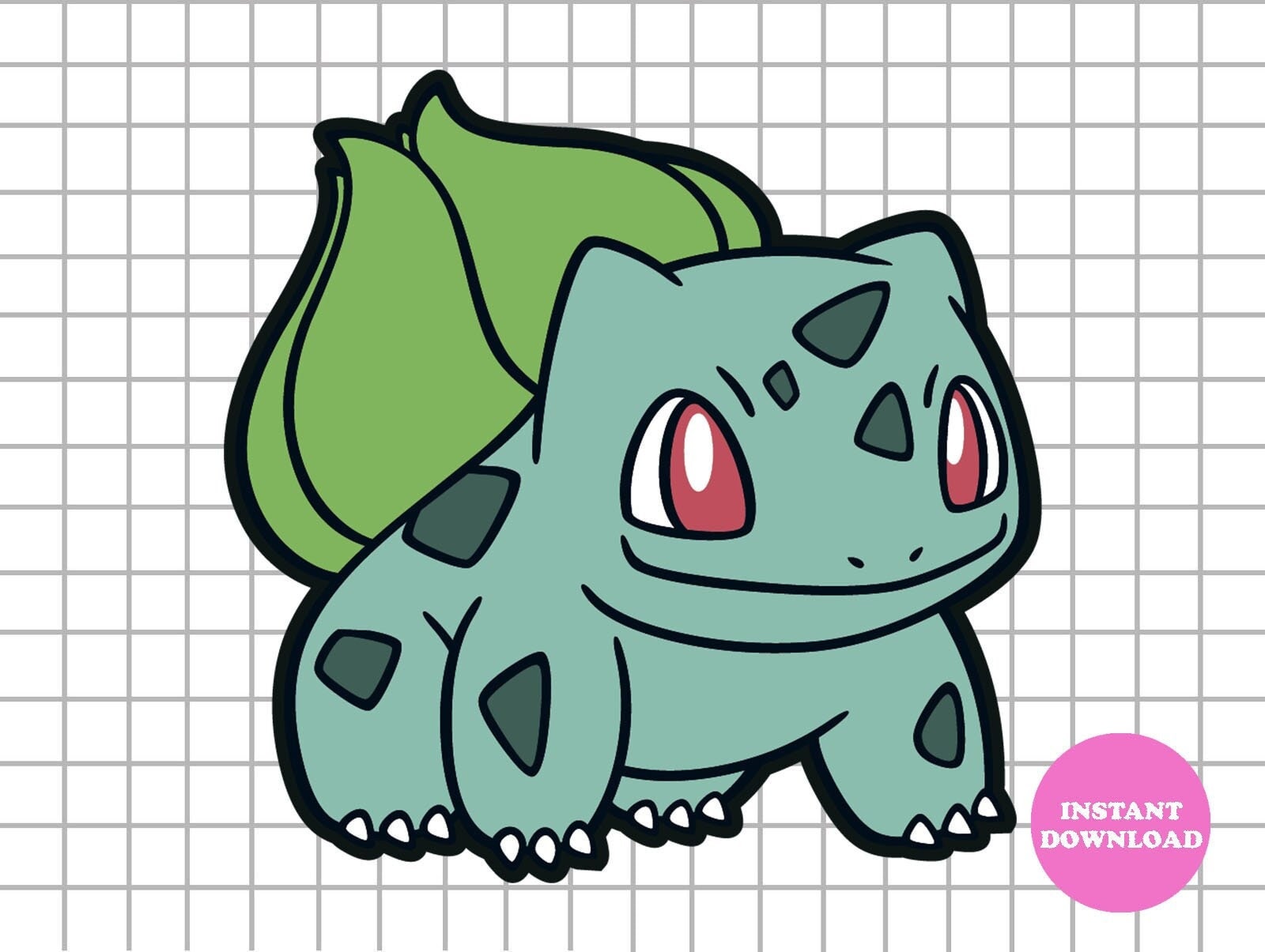 Pokemon Vector File Kawaii Pikachu Charmander Bulbasaur Squirtle Svg Pdf  Eps Dxf Instant Download