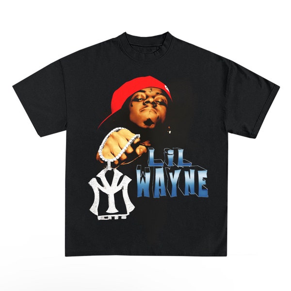 CAMISETA LIL WAYNE / Camiseta Rap Vintage Style Concert Merch Graphic Tee / Rara leyenda coleccionable de Hip Hop Young Money Ymcmb Drake Birdman /