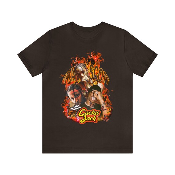 Buy Travis Scott Tee Cactus Jack Hiphop Rap Reeses Puff Shirt
