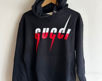 Vintage Gucci hoodie casual sweatshirt zwart