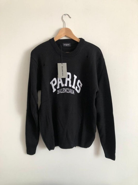 balenciaga mens sweater black