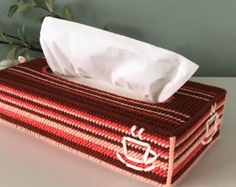 PDF Pappersförpackningsöverdrag Kaffe, Plastkanvas Handarbete, 7-pack mönster engelsk nålstickning