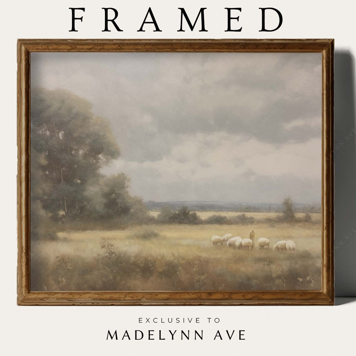 Framed Modern Christian Art, the Lord is My Shepherd Art, Coastal Christian Art, Framed Christ Shepherd Art, Neutral Jesus Art, Christ Art - Etsy