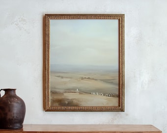 Sermon on the Mount - Christian Unframed Art Print, Biblical Landscape Wall Art, Jesus Teaching Artwork, Neutral Faith-Based Home Decor