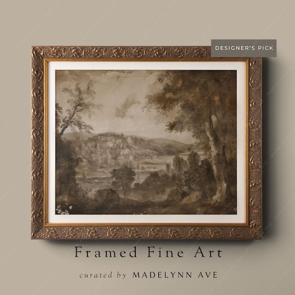Framed Vintage Style Prints Etsy