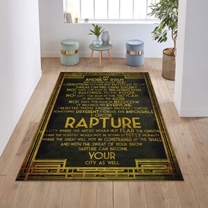 Video Game Bioshock Welcome Rapture Rug, Bioshock Area Mat, Bioshock ...