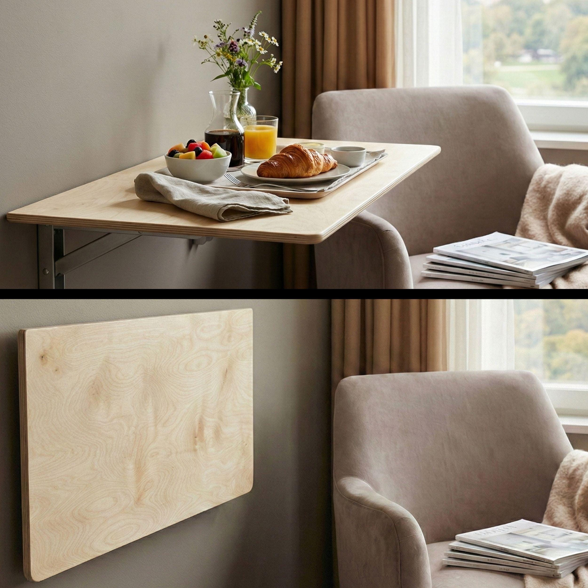 Wall Mounted Foldable Home Desk, Fold Down Small Space Saving