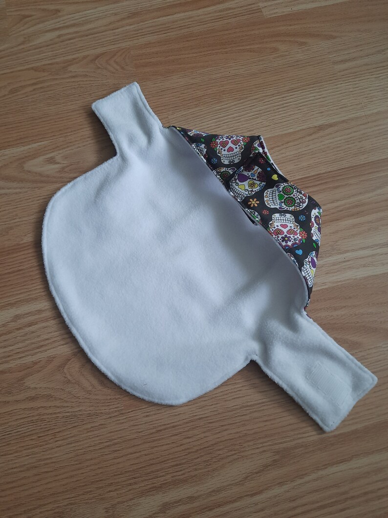 Dog Coat SMALL. sugar skulls image 3