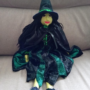 Witch Doll, Halloween Doll, Collectable doll