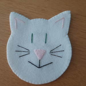 Cat Coaster white
