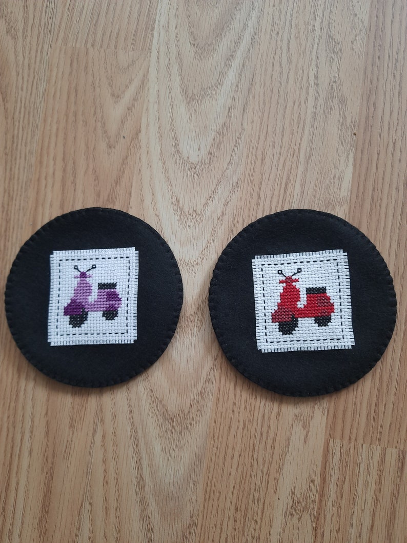 Vespa Scooter Coaster - Novelty Drink Coaster With Fun Design, Perfect For Gifts Or Home Decor - View #2