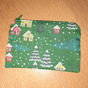 Weihnachtsschnee Motiv Geldbörse