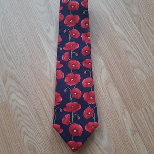 Remembrance Day Tie, Poppies Tie