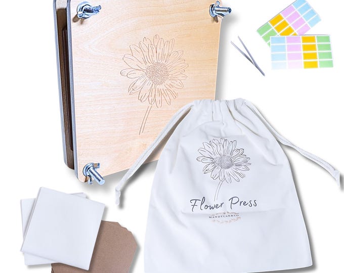 Personalized Flower Press Kit: Nature Lover Gift, 8"x8"