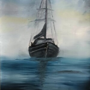Becalmed - Oil Painting