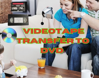 Video Tape Transfer VHS VHSC Hi8 MiniDV Video8 to DVD
