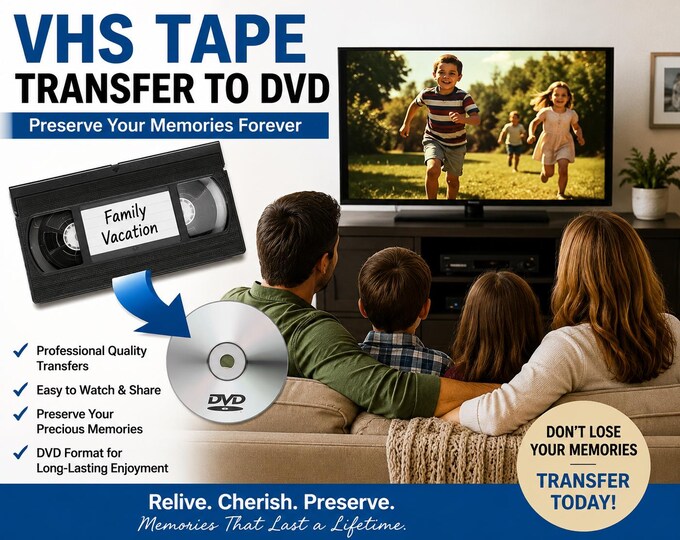 VHS to DVD Transfer | vhs-c, s-vhs, hi8, digital8, minidv & 8mm