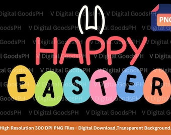 Happy Easter Leopard Bunny PNG: Funny Easter Design (Digital Download)