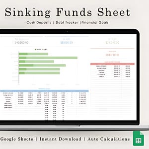 Budget Planner Google Sheet Mensile & Annuale Budget Tracker Sinking Funds Google Sheets, Budget Sheet, Paycheck Budget Template
