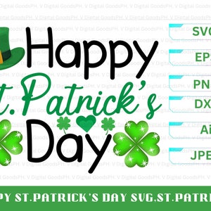 St. Patrick&#39;s Day SVG Bundle: Clover & Shamrock Designs (Digital Download)