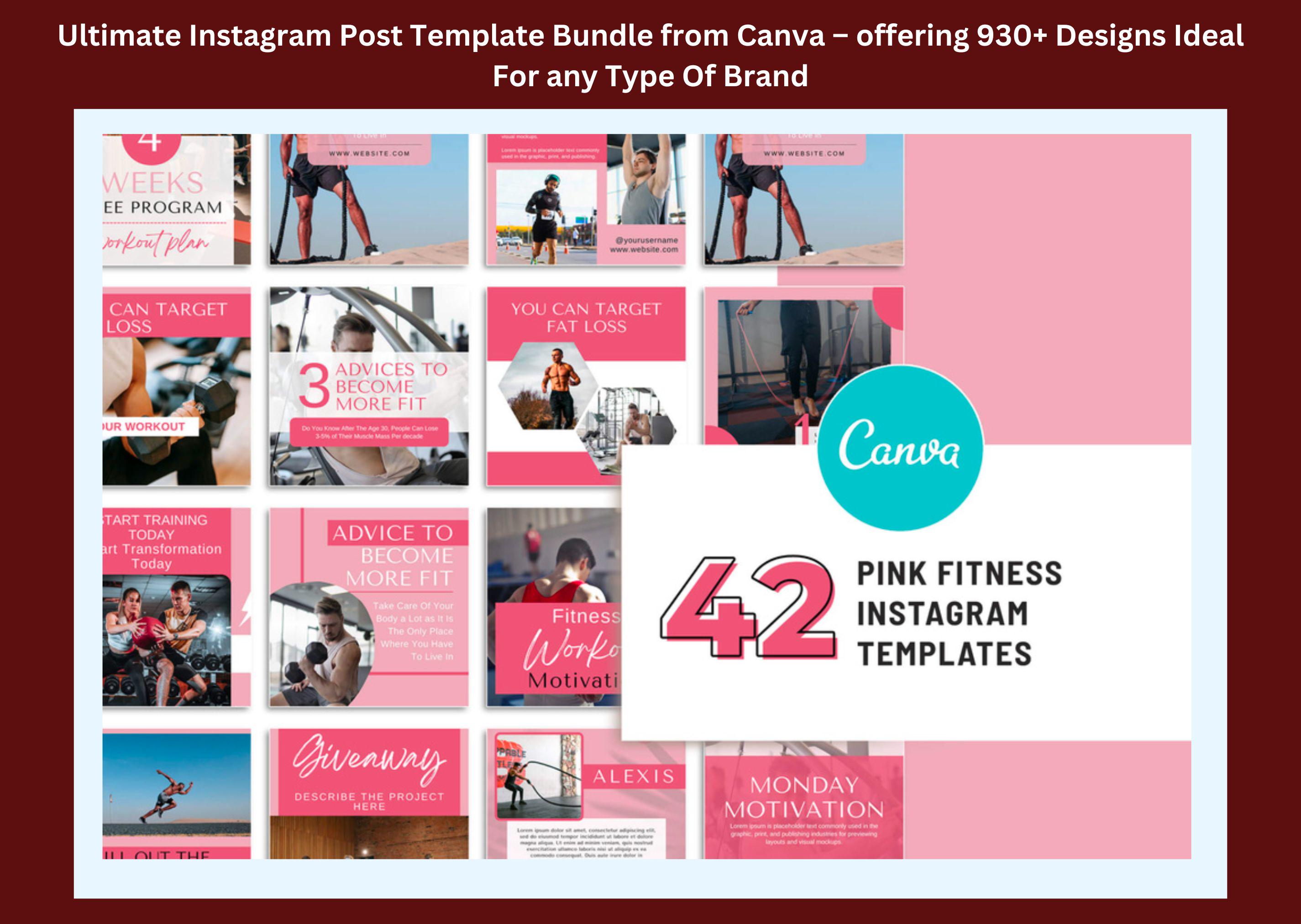 930+ Instagram Post Templates: Canva Editable Bundle - Etsy
