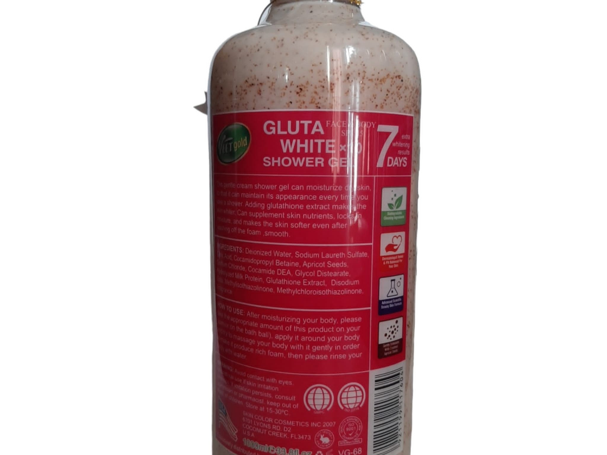 Veet Gold Gluta White Face Body Shower Gel 1000ml Spf 15. Etsy