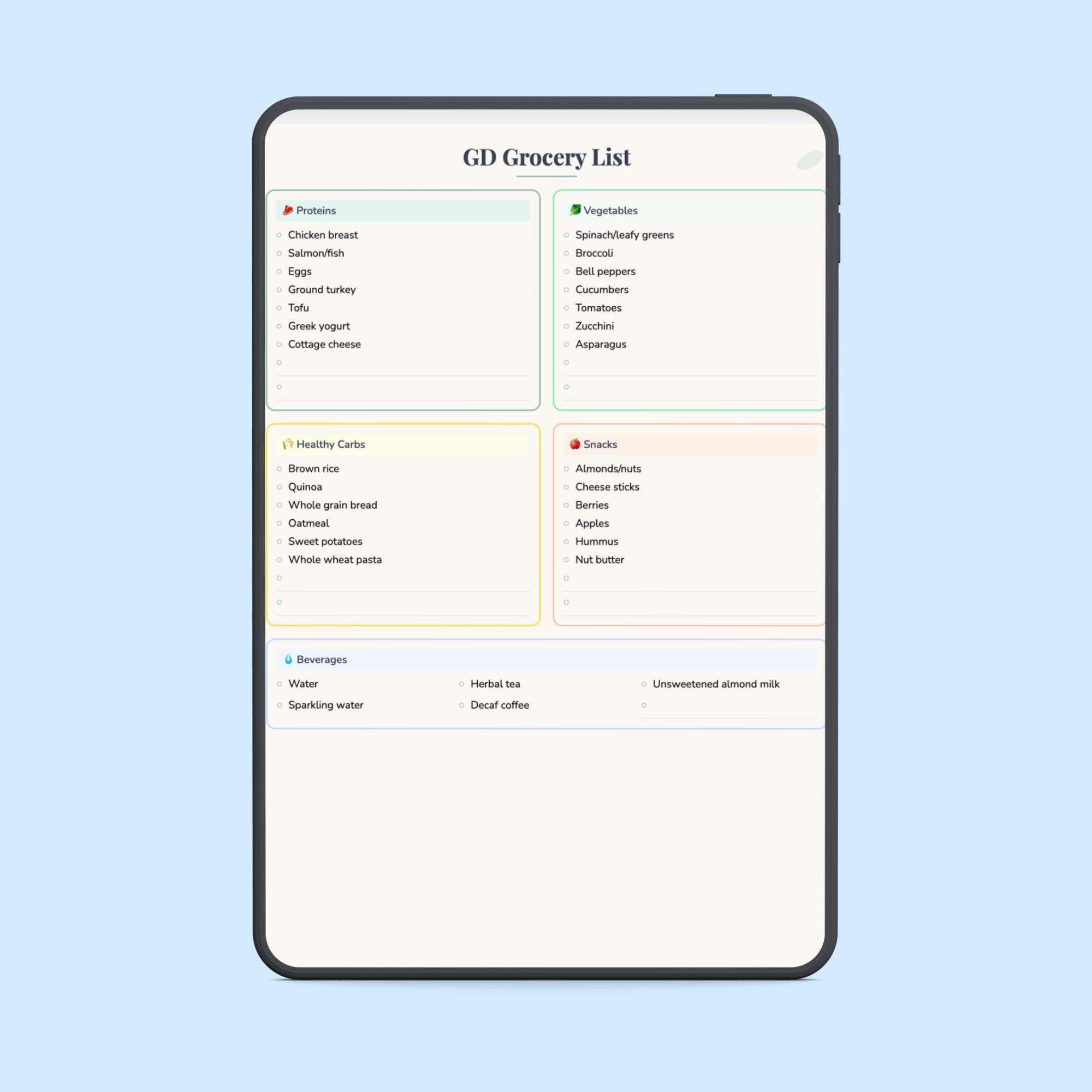 Gestational Diabetes Planner Printable | GD Pregnancy Tracker | Blood ...