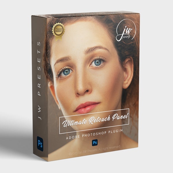 Panneau de retouche pour Photoshop v3.9 - Outils professionnels pour la retouche, le lissage de la peau, les améliorations de portrait, le maquillage, l'éclat de la peau, les tons chair