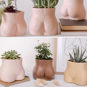 Vaso a forma di sedere / Vaso per sedere / Decorazione divertente per la casa / Regalo per lei / Vaso a forma di corpo / Decorazione per la stanza / Mensola decorativa in stile boho
