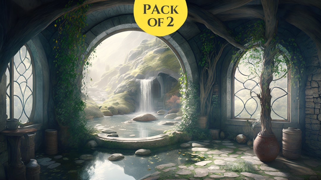 Fantasy Virtual Backgrounds Minimalistic Zoom Backdrop Home Etsy