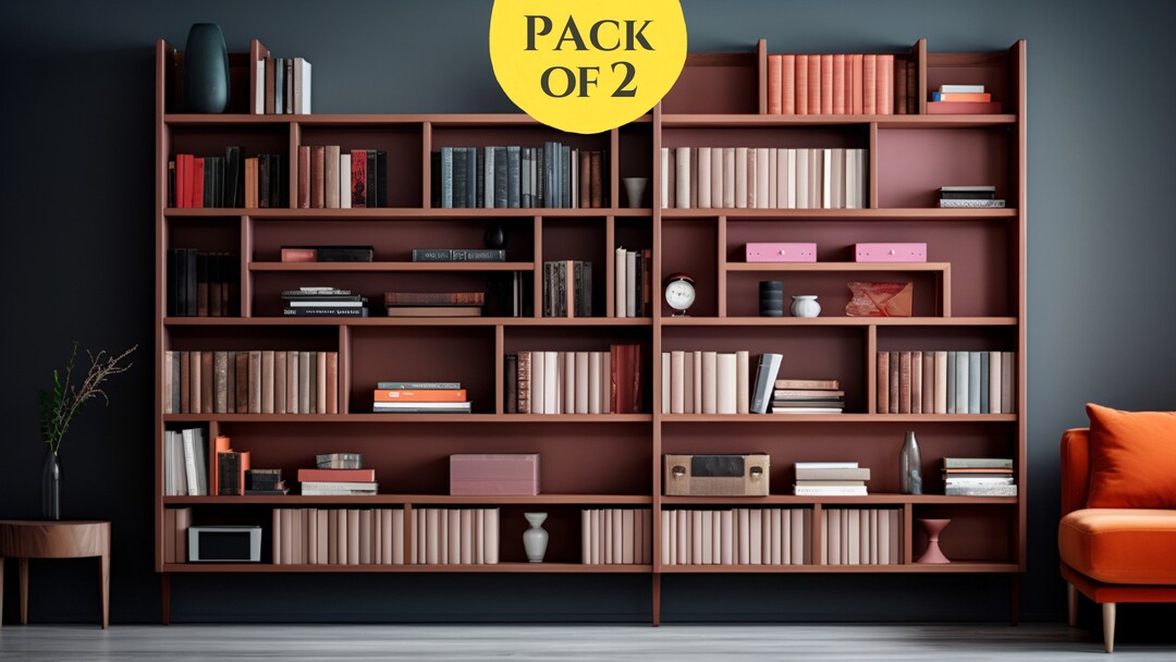 Wooden Bookcase Background for Zoom Meeting Home Office Zoom Etsy