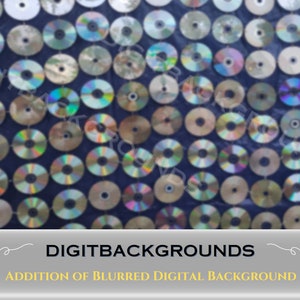 Compact Discs Wall Backdrop for Zoom Meetings, Blurred Zoom, Virtual ...