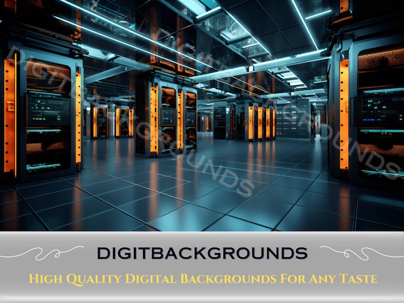 Server Room Background, Zoom Meetings, Zoom Backdrop, Gamers Virtual