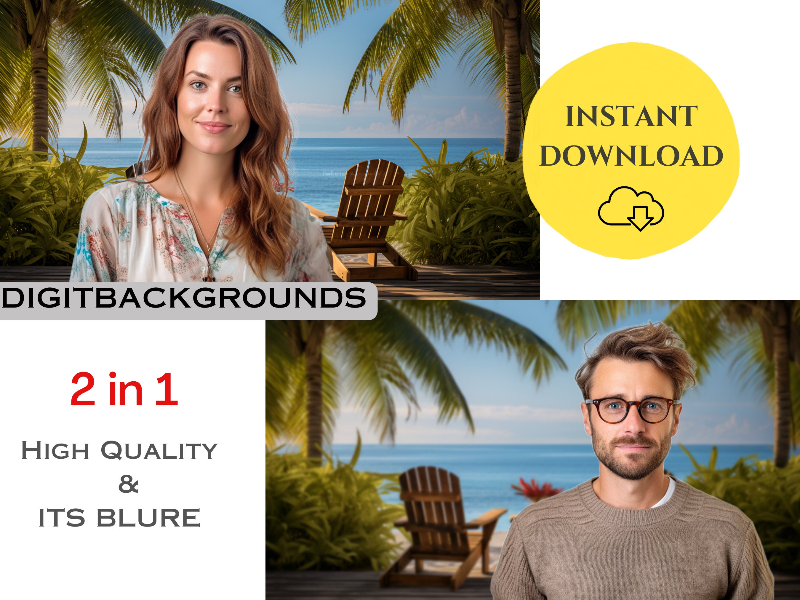 Tropical Beach Background Zoom Meetings Blurred Zoom Virtual Etsy Australia