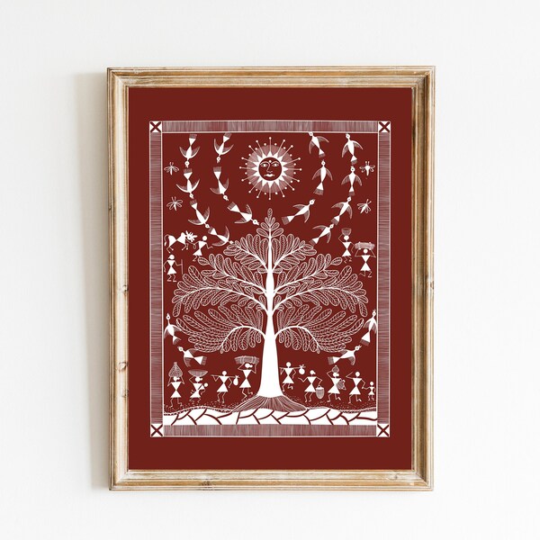 Warli Decor Wedding Design Boho Wall Hanging main image 1