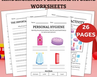 Hygiene Routine Worksheet Child Hygiene Routine Chart male - Etsy