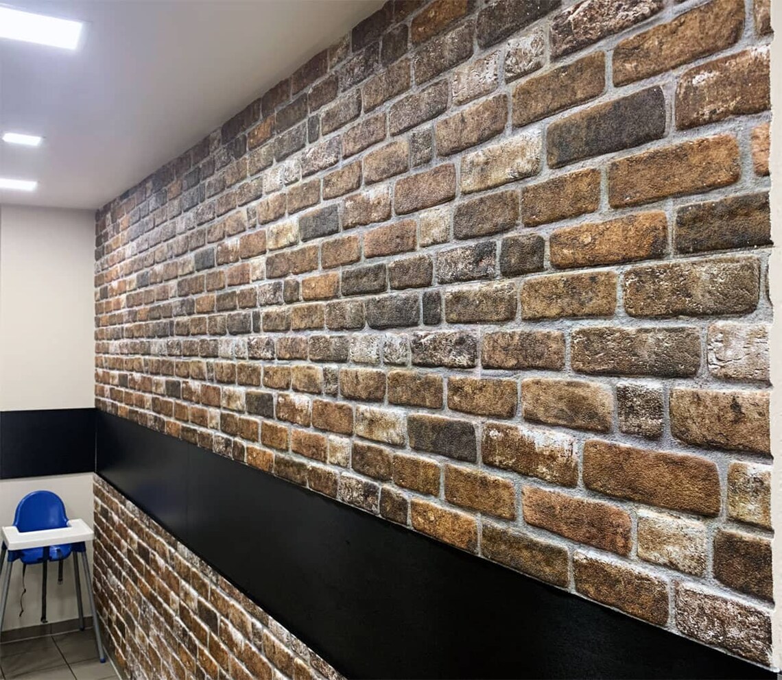 IZODEKOR 3D Wall Panels Brick Effect Cladding, Stone Look Faux Stone