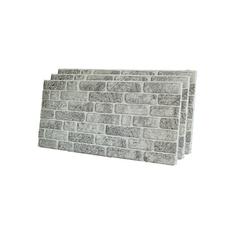 IZODEKOR 3D Wall Panels Brick Effect Cladding, Stone Look Faux Stone